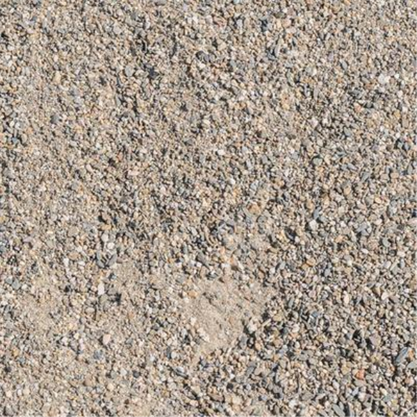 Sable alluvionnaire roulé lavé - granulométrie 0/4 mm - godet de 0,50 m³