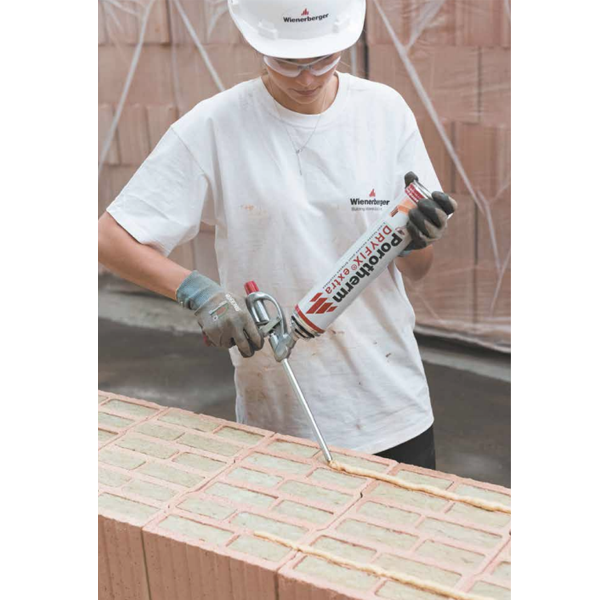 Brique linteau chaînage feuillure auto-isolant remplie de laine de roche - Climamur 30 - L.300 MM x l.249,0 MM x H.249 MM