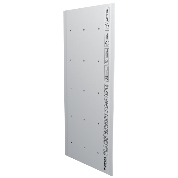 Plaque de plâtre Placo® Multiconforts BA13 - 2,70 M x 1,20 M - ép. 13,00 MM
