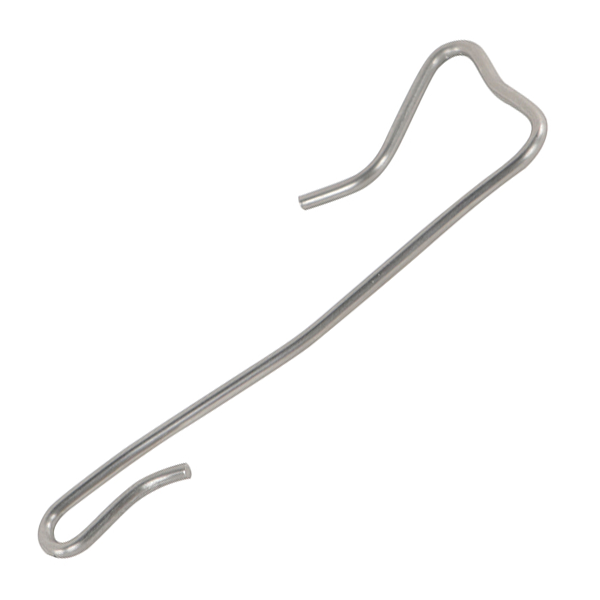 Crochet fixation ardoises inox 17% talon 5 mm Ø 2,7 mm 11 cm x500
