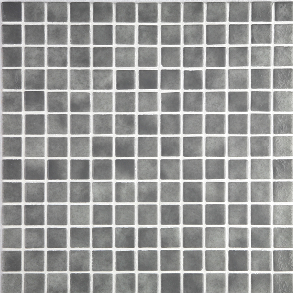 Mosaïque en émaux de verre lisse  - 2,5 x 2,5 cm - trame 31,2 x 49,5 cm