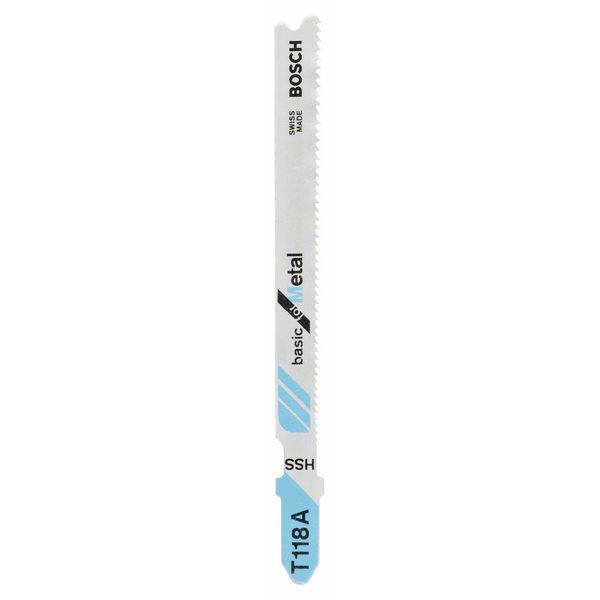 Lame scie sauteuse métal T 118 D Basic for Metal Bosch Jeu 5 lames