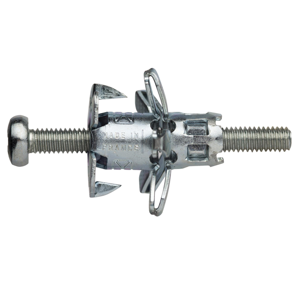 Cheville métallique avec vis Spit Zentech pour plâtre BA13 - 10x34 mm