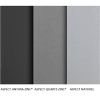 Faîtage simple à 90° en zinc VMZINC à pinces - 333 MM - ép. 0.65 MM -