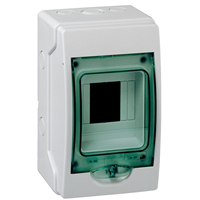 Mini coffret étanche Schneider Kaedra - 4 modules - gris clair - IP65
