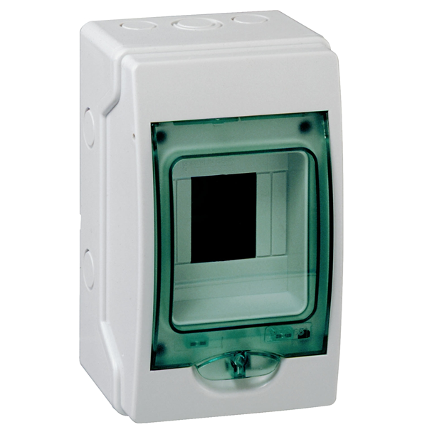 Mini coffret étanche Schneider Kaedra - 4 modules - gris clair - IP65
