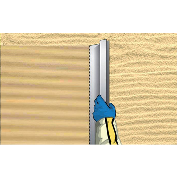 Règle crantée forme H Taliaplast enduits monocouches longueur 1,50 m