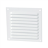 Grille de ventilation Nicoll à persienne avec moustiquaire - Extérieur - 150 x 150 mm -  Aluminium blanc