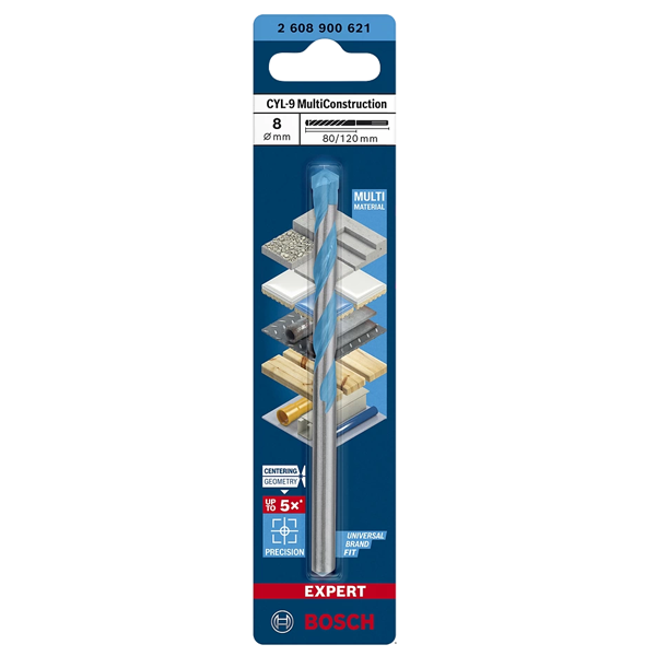 Foret Expert Cyl-9 Multi-Construction Bosch - Ø 8 x 120 mm