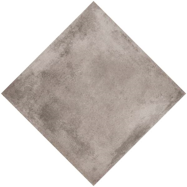 Carrelage intérieur effet terre cuite en grès cérame émaillé - BESSAC - 45 CM x 45 CM - ép. 9,2 MM - Gris