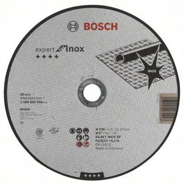 Disque à tronçonner Bosch Expert for Inox 230 x 22,23 x 2 mm