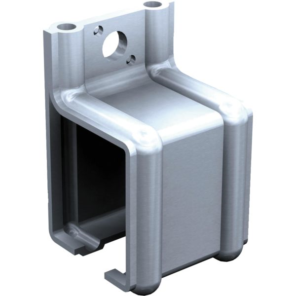 Support enveloppant fixation murale pour rail 5040 Mantion 5141