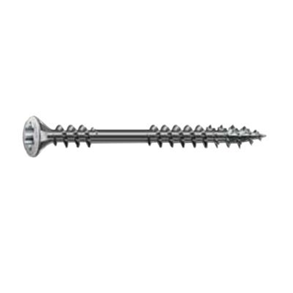 Vis de façade - 4.5x70mm double filetage tête bombée en inox A2