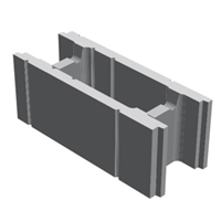 Bloc béton 500 x 200 x 250 mm - B20 Zone sismique 1 et 2