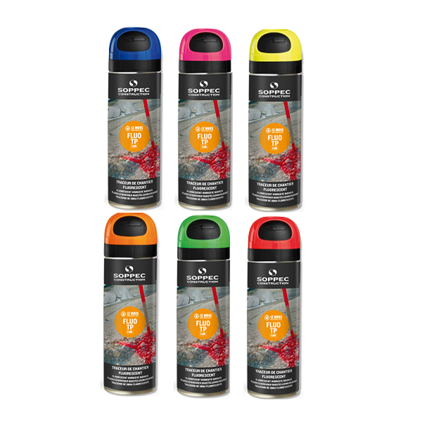 Traceur de chantier FLUO TP jaune fluorescent Soppec 141517