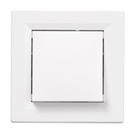 Interrupteur poussoir Schneider Asfora  blanc - 6 A - 230 V