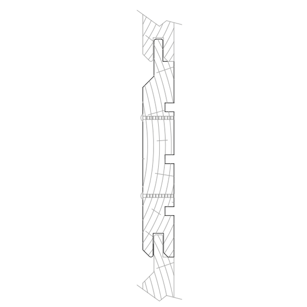 Bardage extérieur Mozéo Sapin du Nord CL3V - 135x21 mm - 4,80 M