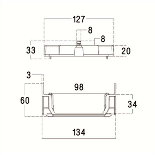 Caniveau bas piscine Grille piétonne 500 mm x 130 mm PVC Sable