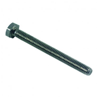 Vis à métaux - tête hexagonale - filetage total - Inox A2 DIN 933 - M8 x 20 mm - Boîte de 200
