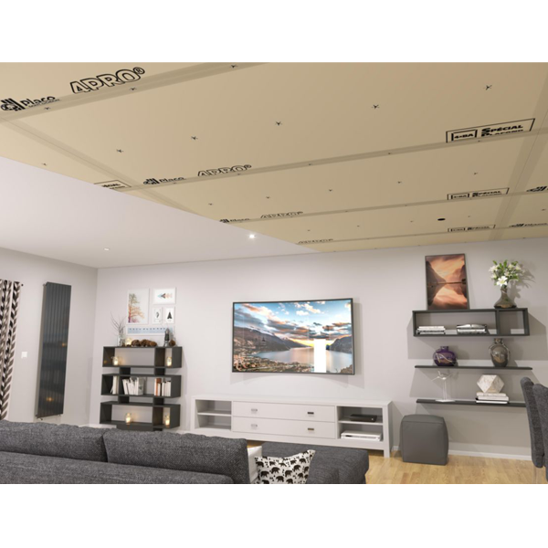 Plaque de plâtre plafond Placo 4PRO 4BA - 2,50 M x 1,20 M - ép. 13 MM