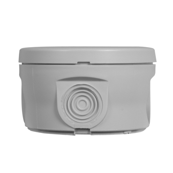 Boite de dérivation étanche ronde IP55 - Ø 85 x 50 mm - 4 entrées