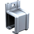 Support enveloppant fixation murale pour rail 3530 : Mantion 3631