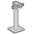 Pied simple pour échafaudage Vito 49 Altrad - hauteur 300 mm