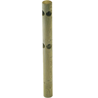 Poteau d'angle à 90° pour clôture en pin traité classe 4 vert - Ø 140 mm x 1,50 M