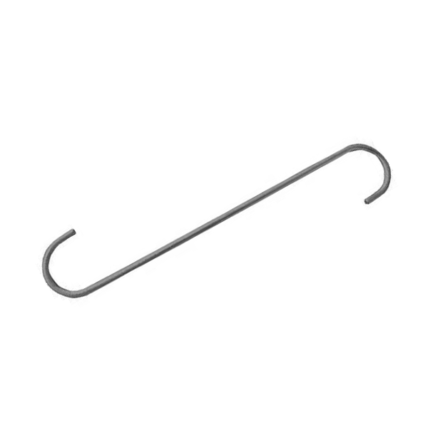 Crochet tuile canal 12 cm acier galvanisé boucle ronde boîte de 5 kg