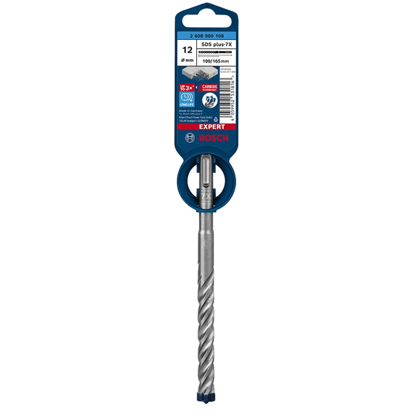 Foret béton armé Expert SDS Plus-7X - 12 x 100 x 165 mm