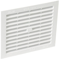 Grille d'aération carrée 1B64 Nicoll 12,2 x 12,2 x 1,5 cm