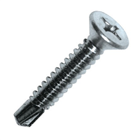 Vis autoperceuse acier zinguée tête fraisée empreinte cruciforme PH2 - 3,9 MM x 32 MM - boîte de 500