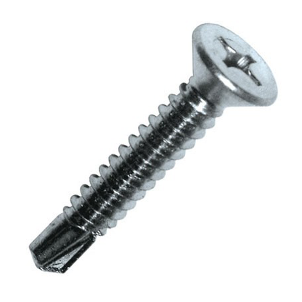 Vis autoperceuse acier zinguée tête fraisée empreinte cruciforme PH2 - 3,9 MM x 32 MM - boîte de 500