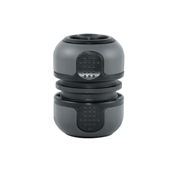 Raccord réparateur plastique tuyau arrosage fitt 19mm Bi-matière Noir