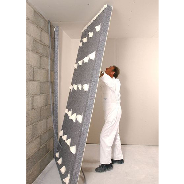 Doublage isolant Placomur Performance BA13+120 MM - R = 3,80 m².K/W - 2,60 M x 1,20 M