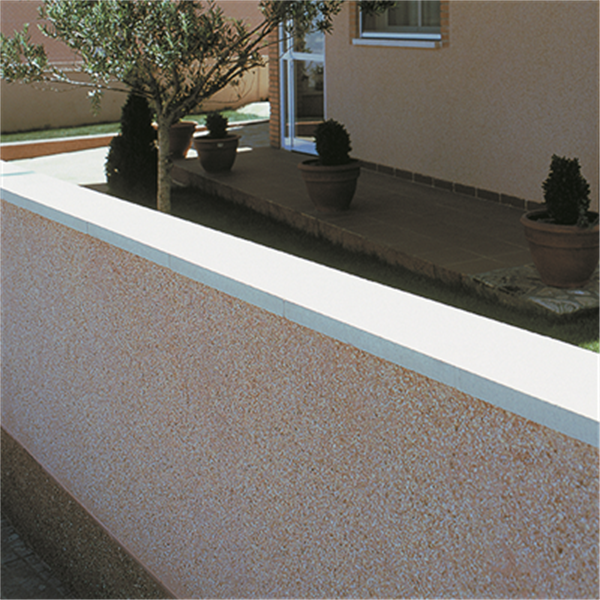 Chaperon de mur en béton - plat - Gris - 100 x 30 x 4 cm