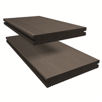 Lame de terrasse composite plein CHARACTER MASSIVE - 510 Gris ardoise 140 mm L. 4 ml