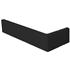 Plaquette d'angle de parement mural lisse Terreal Noir engobé - 22 CM x 10,5 CM x 14 / 50 MM