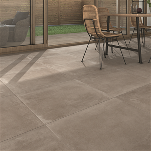 Plinthe en grès cérame émaillé effet béton Edilis Clark - 60,8 CM x 9,0 CM - Gris