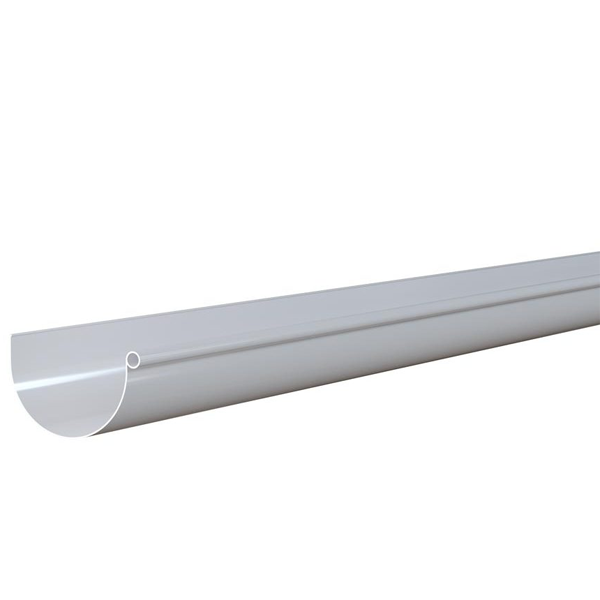 Gouttière MEP GD25 en PVC Blanc - développé 250 MM - 4 M