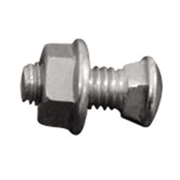 Boulon TRCC fixation gouttière Ø 6 x 16 mm tête ronde collée carrée x50