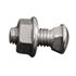 Boulon TRCC fixation gouttière Ø 6 x 16 mm tête ronde collée carrée x50