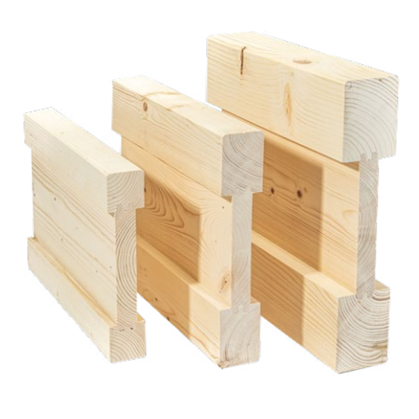 Poutre en I Inopanne avec âme bois massif - Sapin traité classe 2 incolore - 94 x 300 mm - L.6.5 M