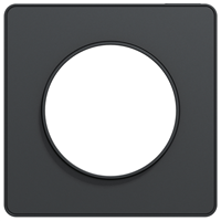Plaque de finition simple Schneider Odace Touch anthracite
