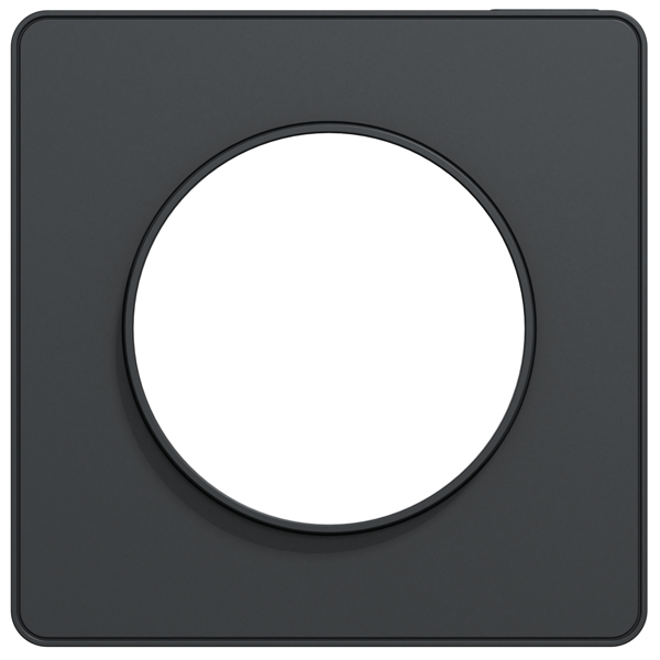Plaque de finition simple Schneider Odace Touch anthracite