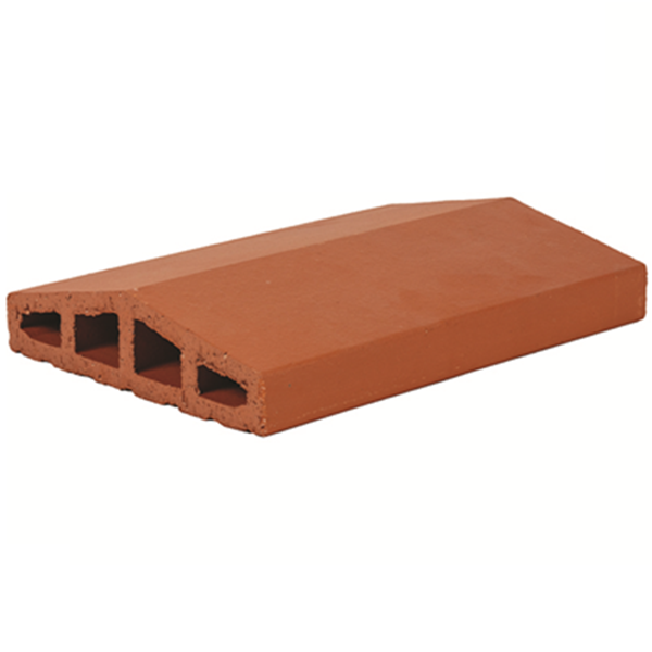 Chaperon angulaire en terre cuite Terreal CH03 - Rouge - 40 x 28 x 7,5 cm