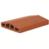 Chaperon angulaire en terre cuite Terreal CH03 - Rouge - 40 x 28 x 7,5 cm