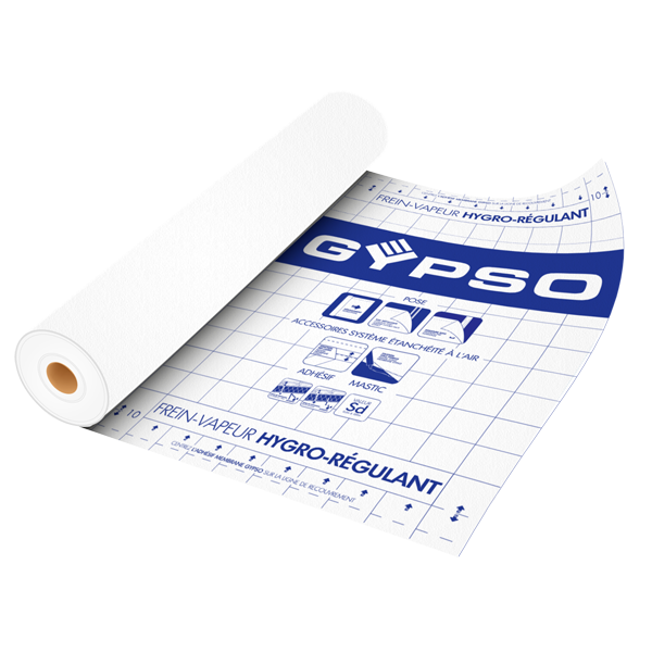 Frein vapeur hygro-régulant Gypso - protège l'isolation thermique.