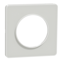 Plaque de finition simple Schneider Odace Touch translucide