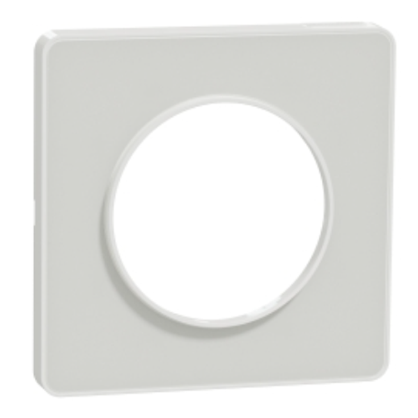 Plaque de finition simple Schneider Odace Touch translucide